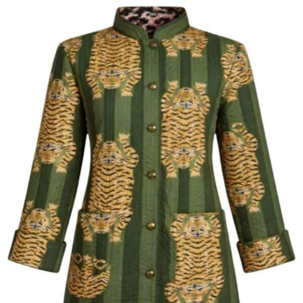 Reversible Jasje groen Tijger