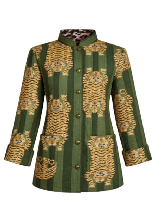 Reversible Jasje groen Tijger