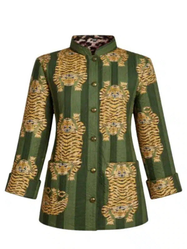 Reversible Jasje groen Tijger