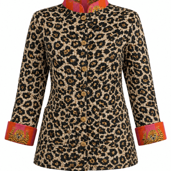 Reversible Jasje Tijger Roze Oranje