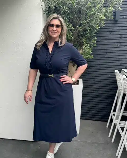 Triple Nine Travel Jurk Roezel Navy 51825