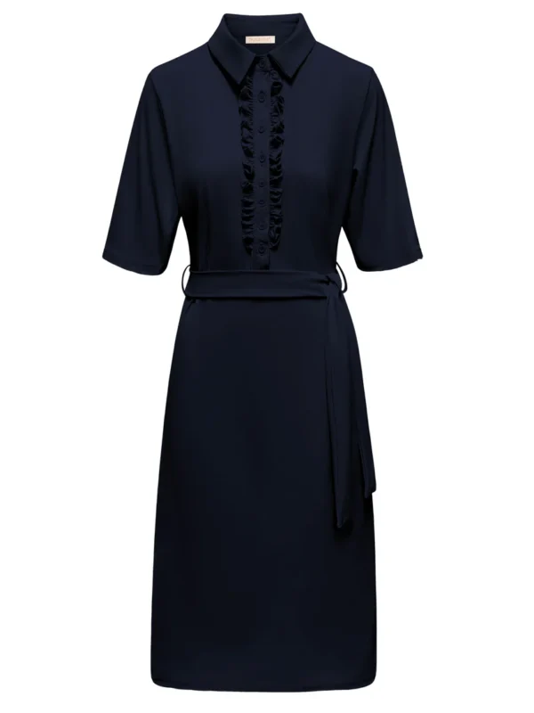 Triple Nine Travel Jurk Roezel Navy 51825