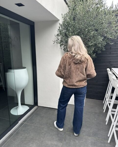 Faux Fur Rowan Jacket Cookie