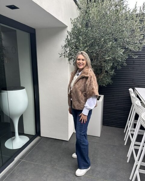 Faux Fur Rowan Jacket Cookie