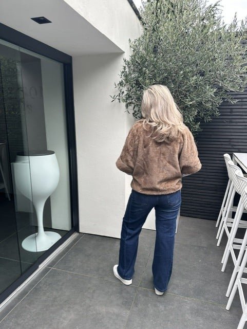Faux Fur Rowan Jacket Cookie