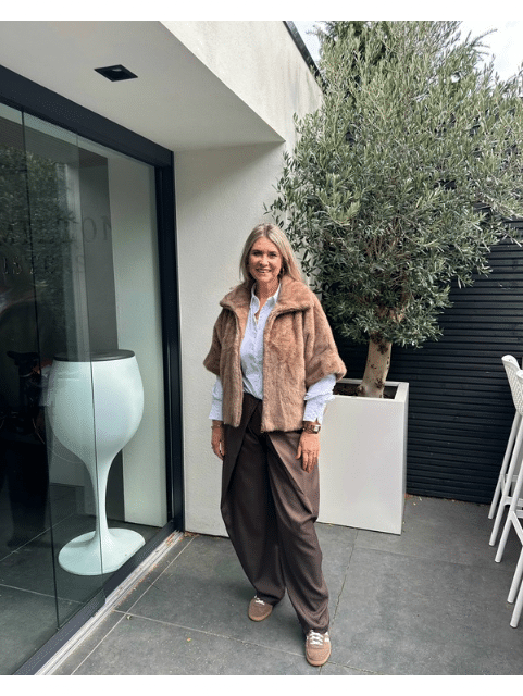 Faux Fur Rowan Jacket Cookie