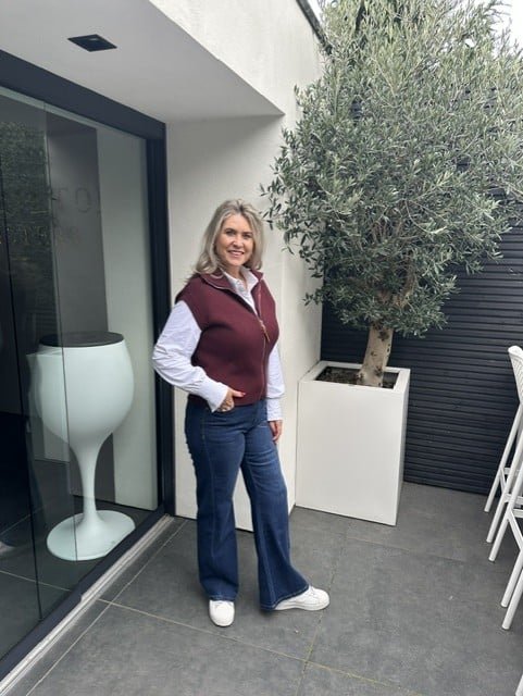 Gilet met Rits Bordeaux Gemma Ricceri Gilet met Rits Bordeaux Gemma Ricceri