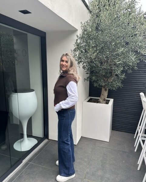 Gilet met Rits Bruin Gemma Ricceri