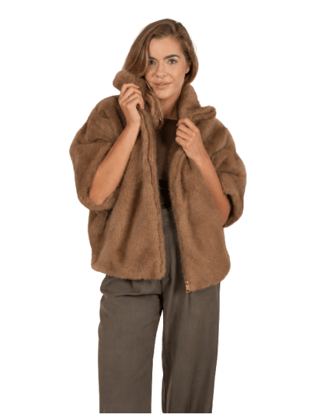 Faux Fur Rowan Jacket Cookie Faux Fur Rowan Jacket Cookie