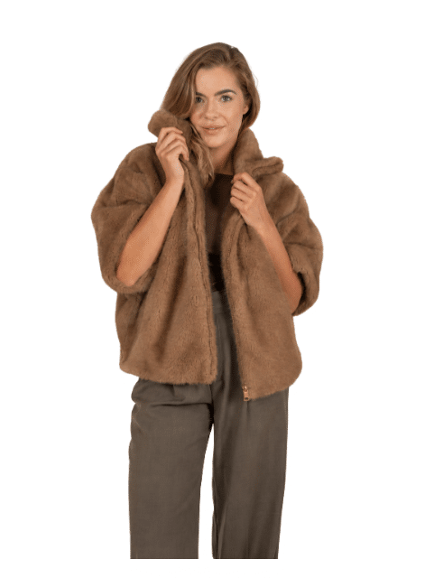 Faux Fur Rowan Jacket Cookie