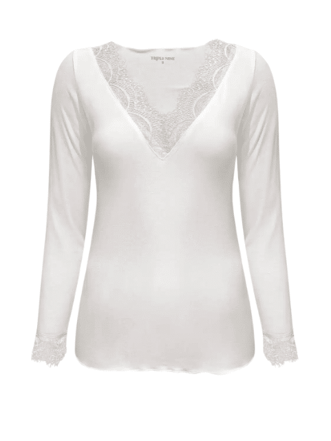 Triple Nine Cashmere Top Creme 9003