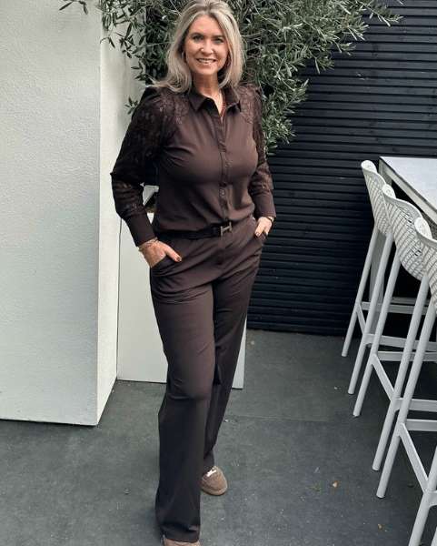 Triple Nine Travel Broek Donkerbruin 2701 Triple Nine Travel Broek Donkerbruin 2701