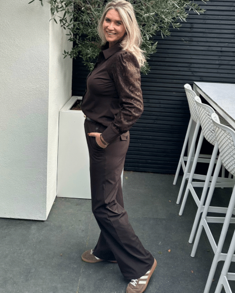 Triple Nine Travel Broek Donkerbruin 2701 Triple Nine Travel Broek Donkerbruin 2701