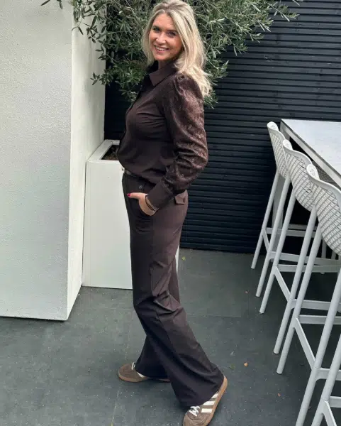 Triple Nine Travel Broek Donkerbruin 2701