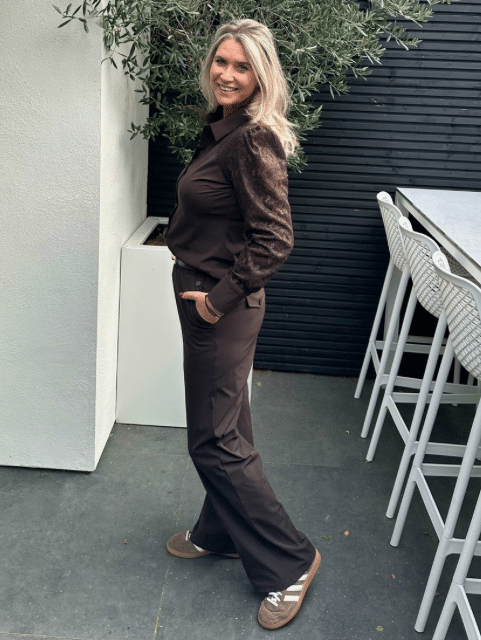 Triple Nine Travel Broek Donkerbruin 2701