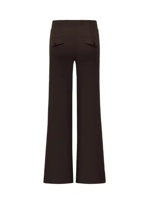 Triple Nine travel broek BR2701 donkerbruin achterkant hamilton sisters