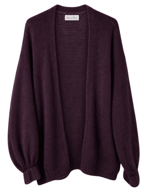 Gebreid Vest Aubergine Gemma Ricceri