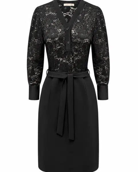 Triple Nine Travel Jurk Lace Zwart 51842
