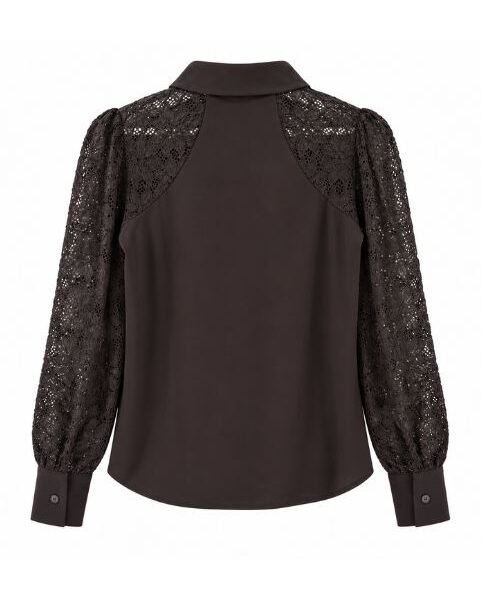 Triple Nine blouse donkerbruin 5954 Triple Nine blouse donkerbruin 5954