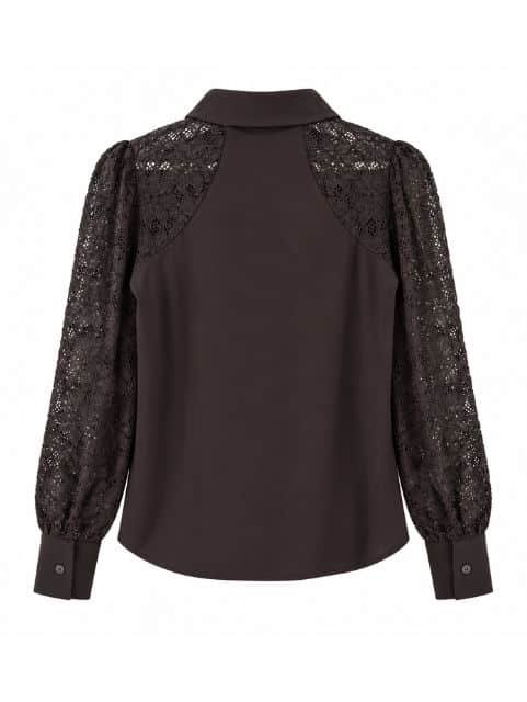 Triple Nine blouse donkerbruin 5954